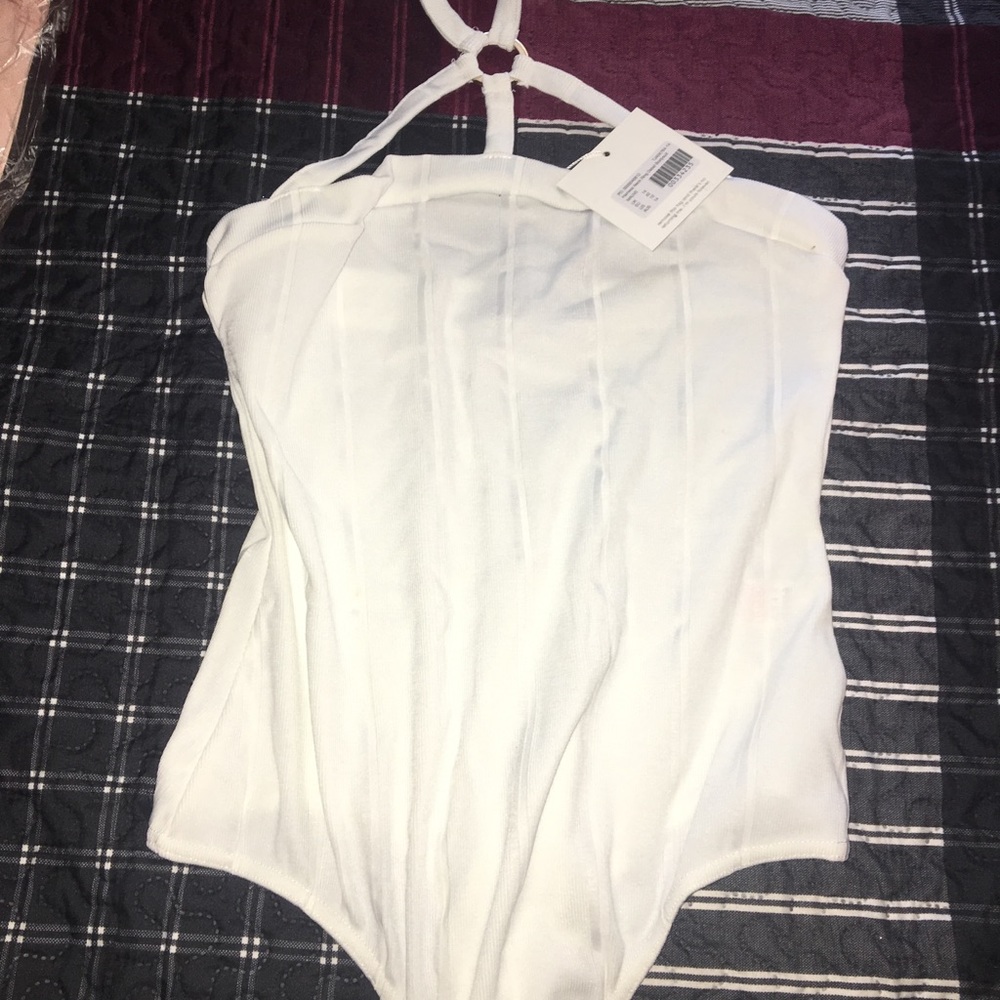 Harness bodysuit in white size 10